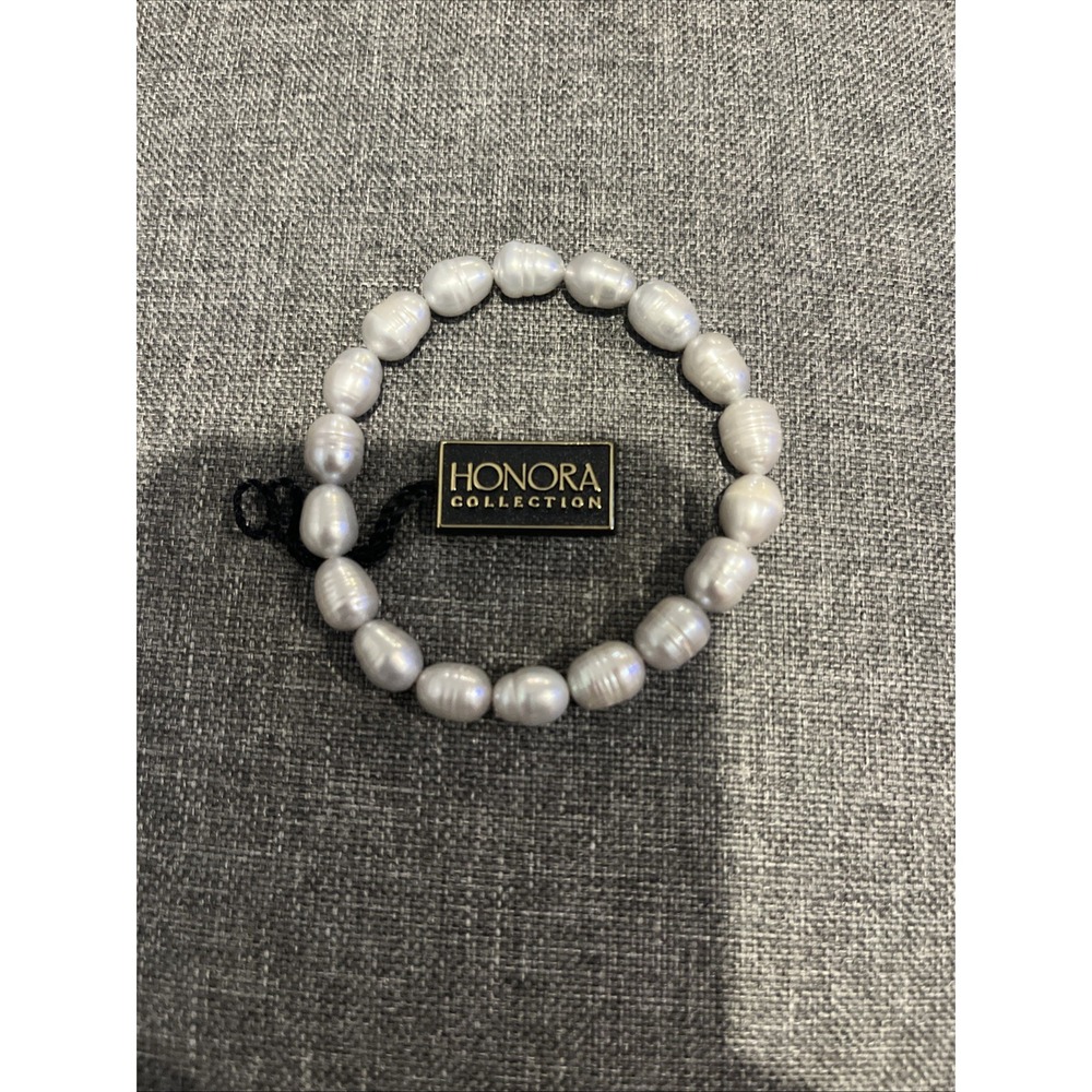 HONORA Pearl Freshwater Pearl Stretch Bracelet, Pearl , 7 inches